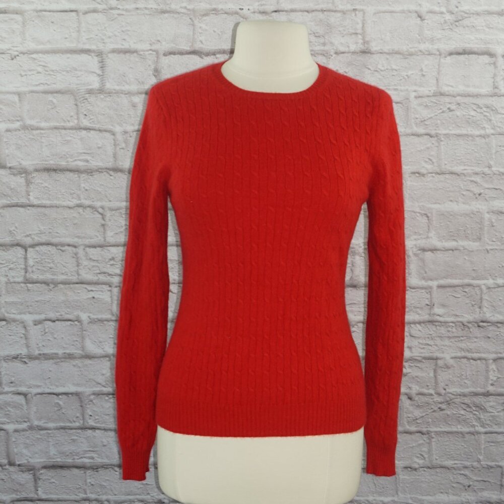 Vintage 90s Cashmere Cable Knit Sweater
